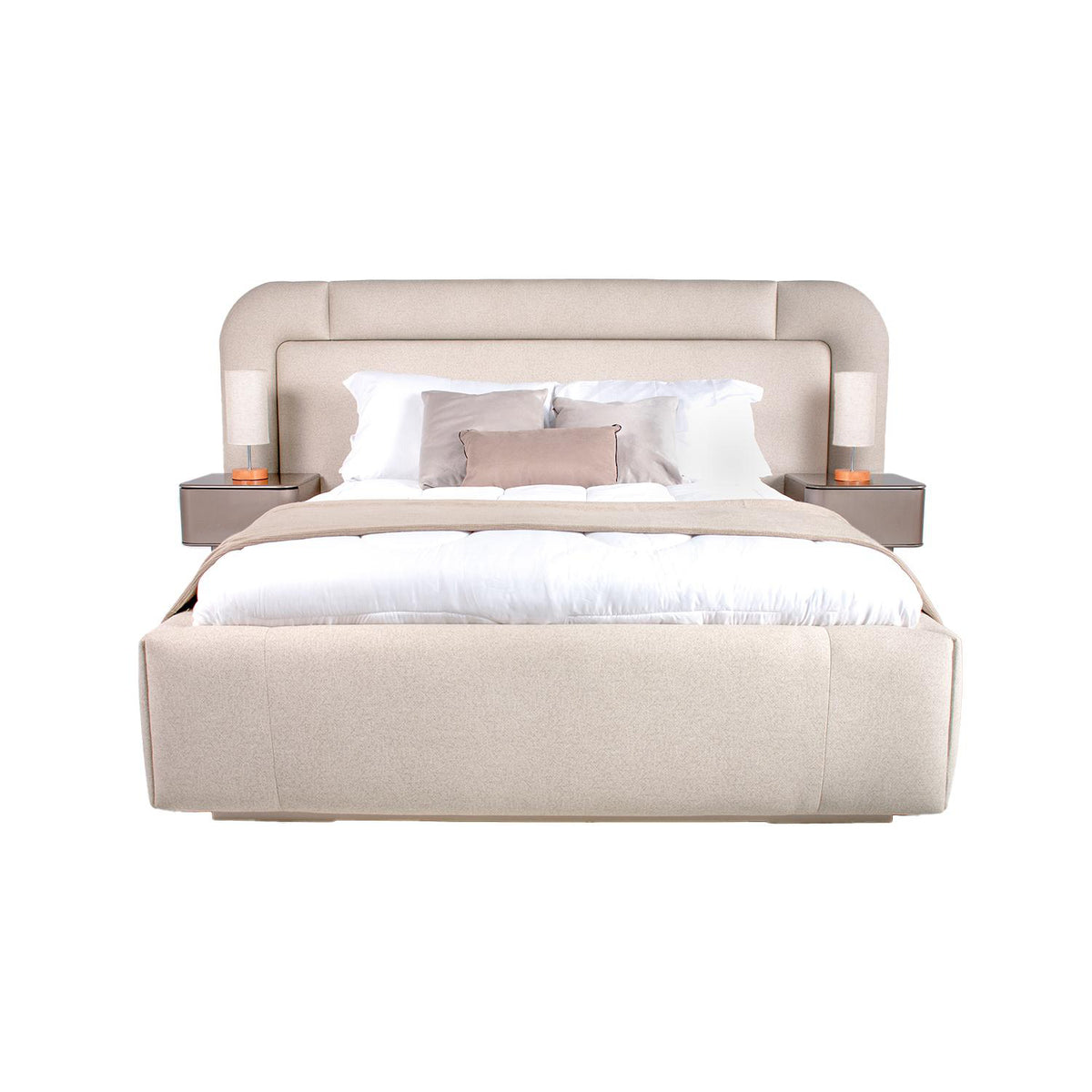 Cama 1.40 Porthos Eur Bali Beige, Off White
