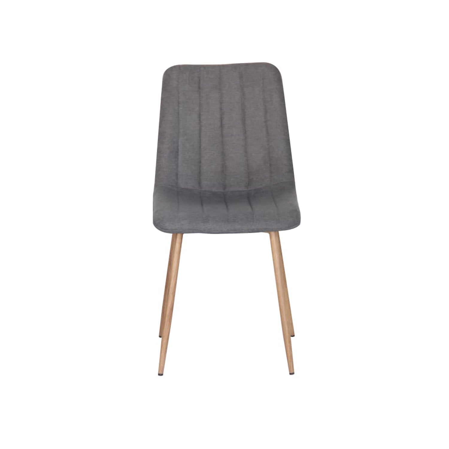 Comedor 4 Puestos Hodson Microfibra Gris, Natural