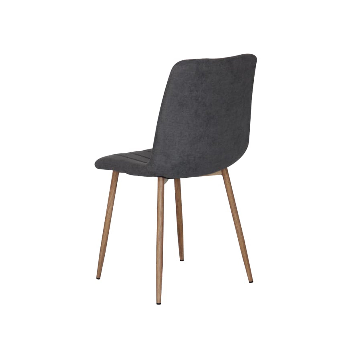 Comedor 4 Puestos Hodson Microfibra Gris, Natural