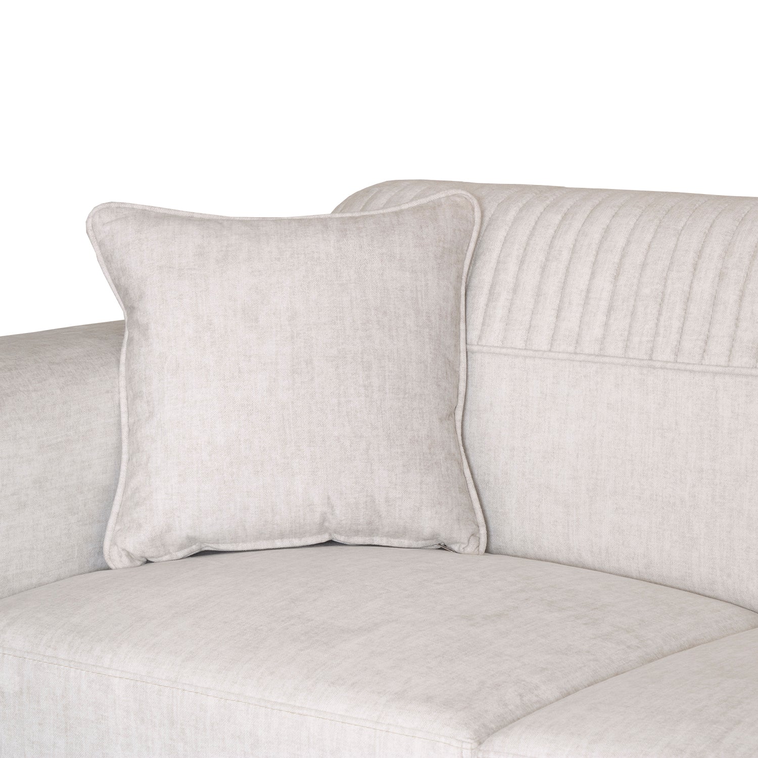 Sofá 2 Puestos Dhara Velvet Atlas Marmol, Champaña