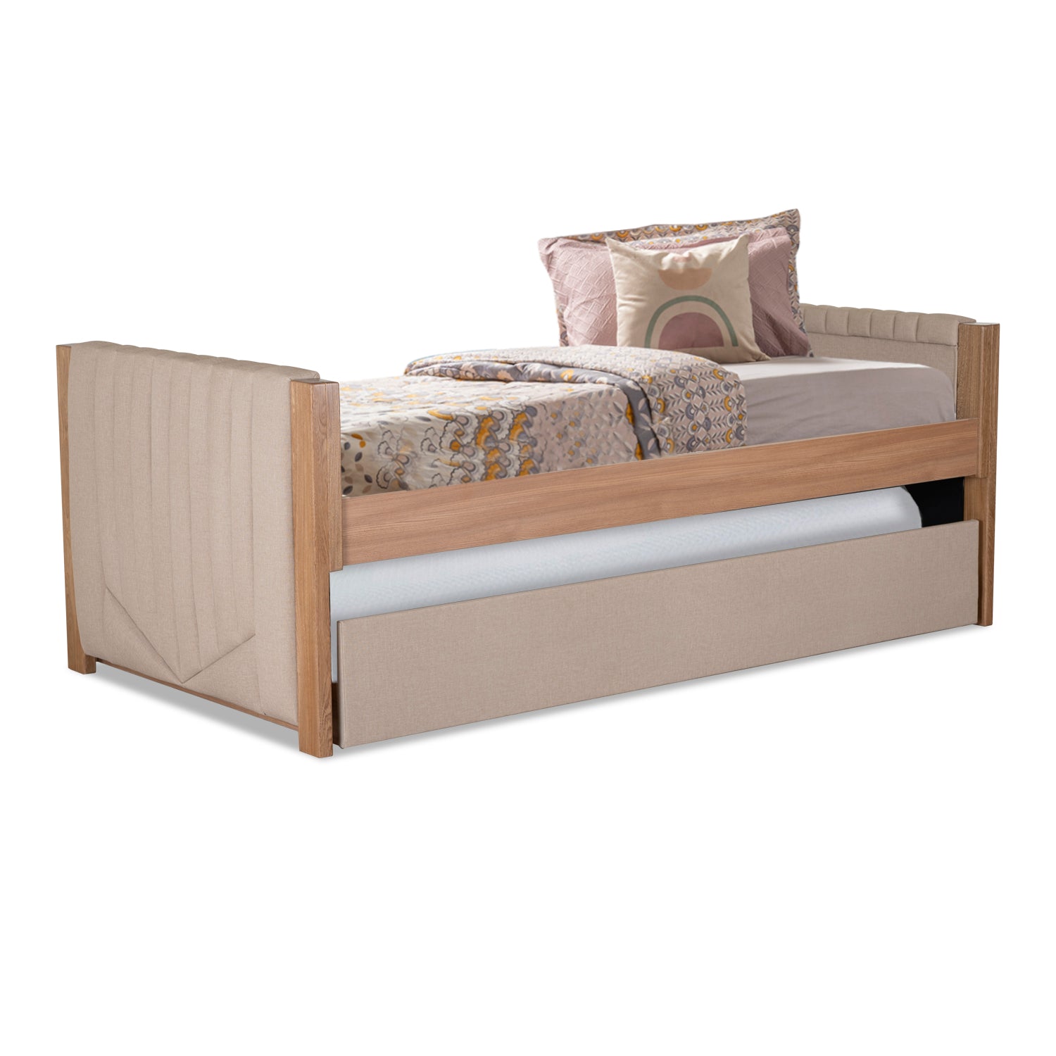Cama Nido 1.00 Moscu Eurolino Marfil, Natural
