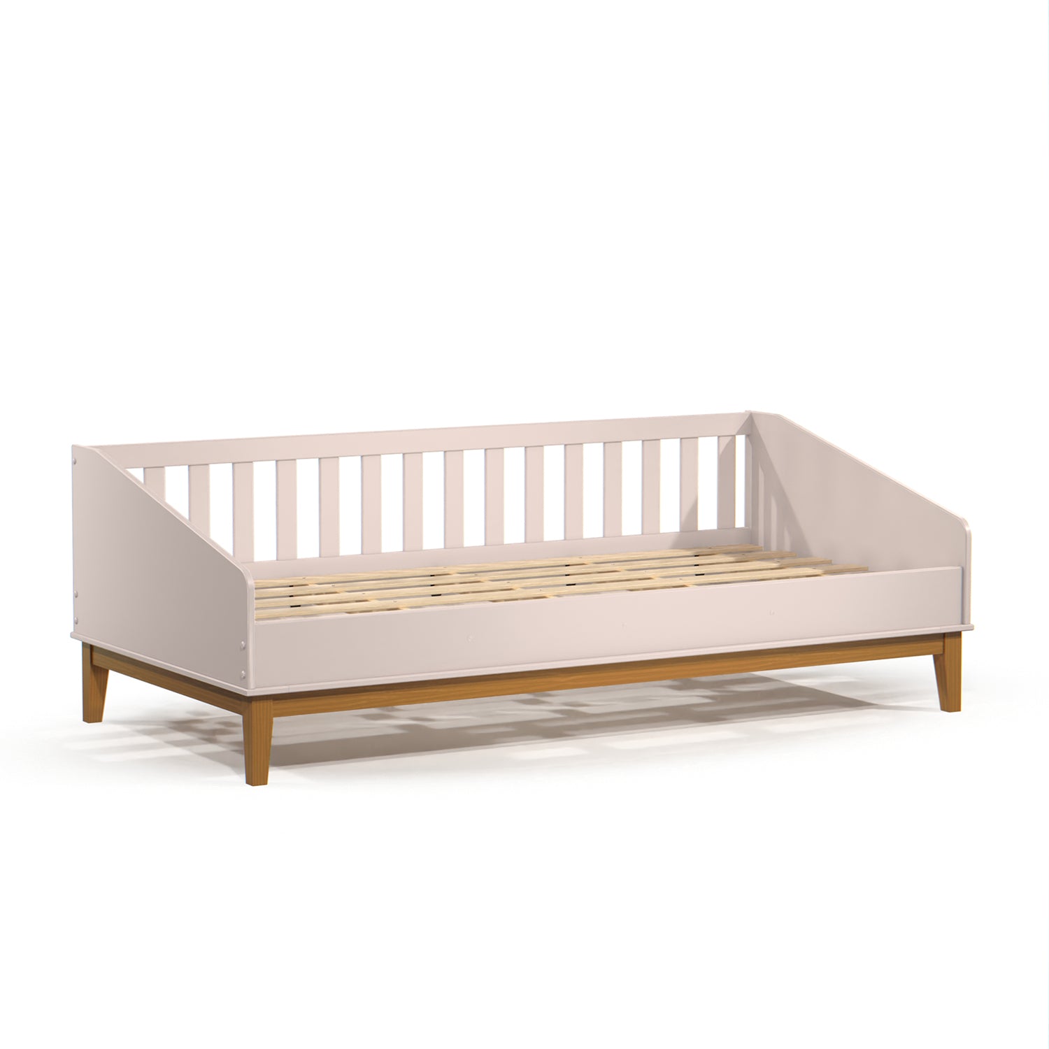 Cama 0.90 Tivoly Rosa, Natural Almendra