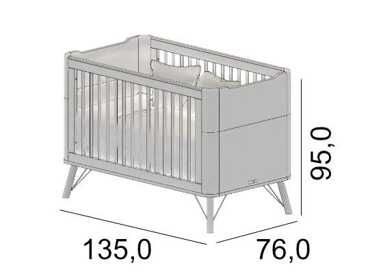 Cuna Para Bebé Albi Blanco, Miel