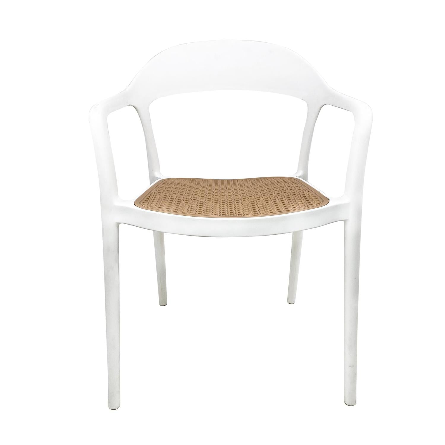 Silla Lena Blanco, Café 52X56X85