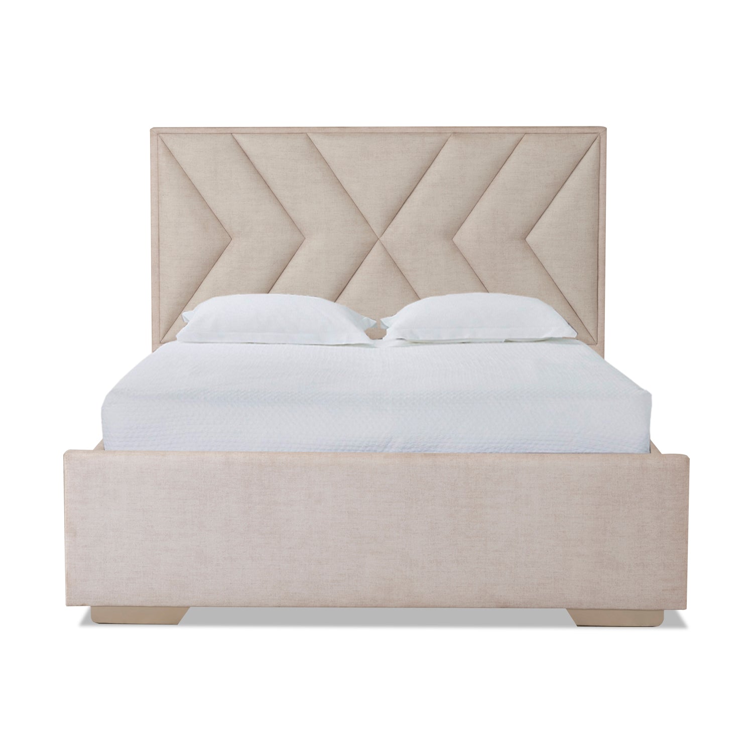 Cama Queen Vallarta Lino Marfil, Champaña