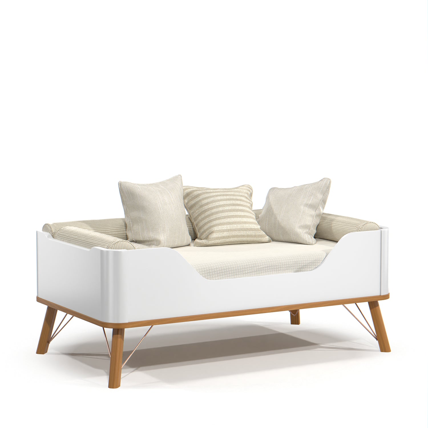 Cuna Para Bebé Albi Blanco, Miel