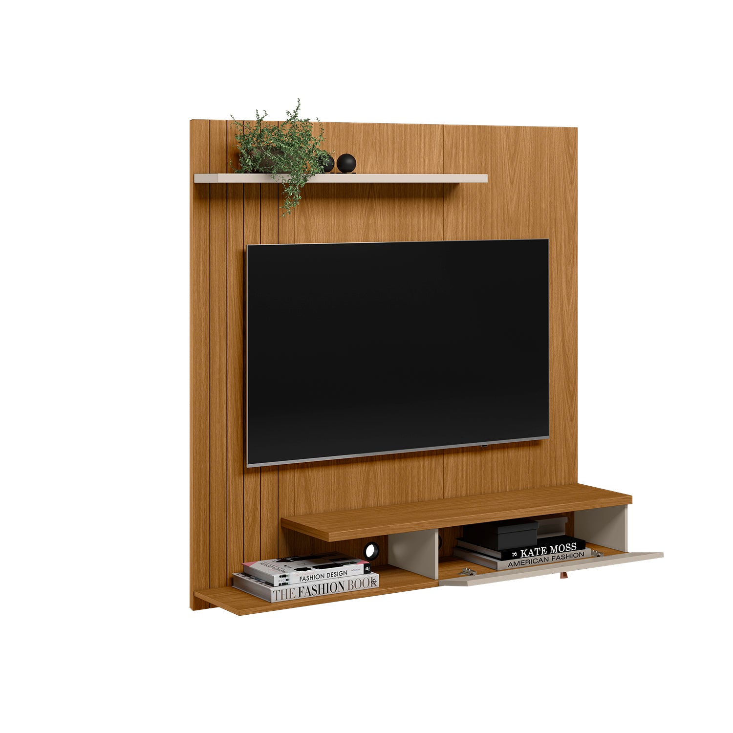 Panel De Tv Vegas Natural, Off White 136X136