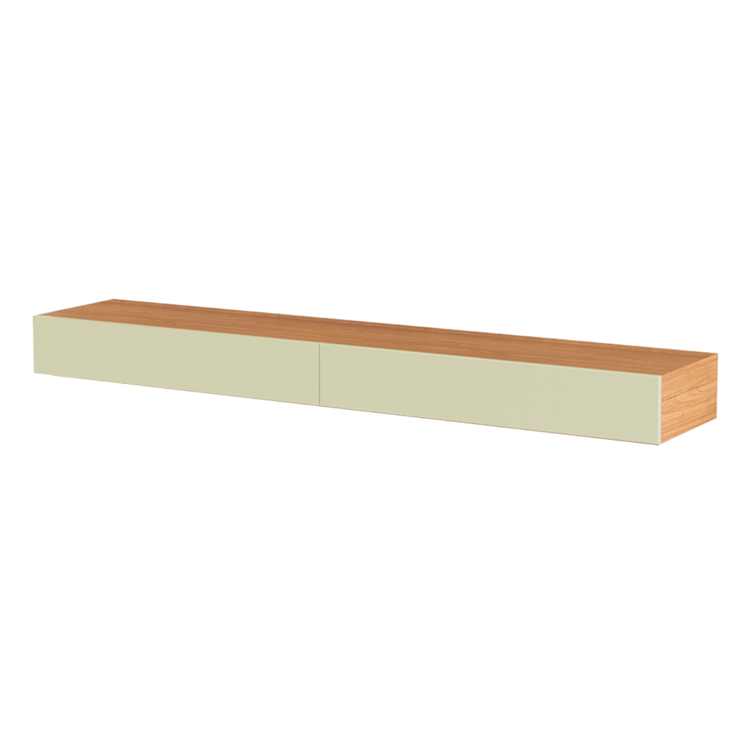 Mueble Tv Flotante Tito 180Cm Natural, Off White