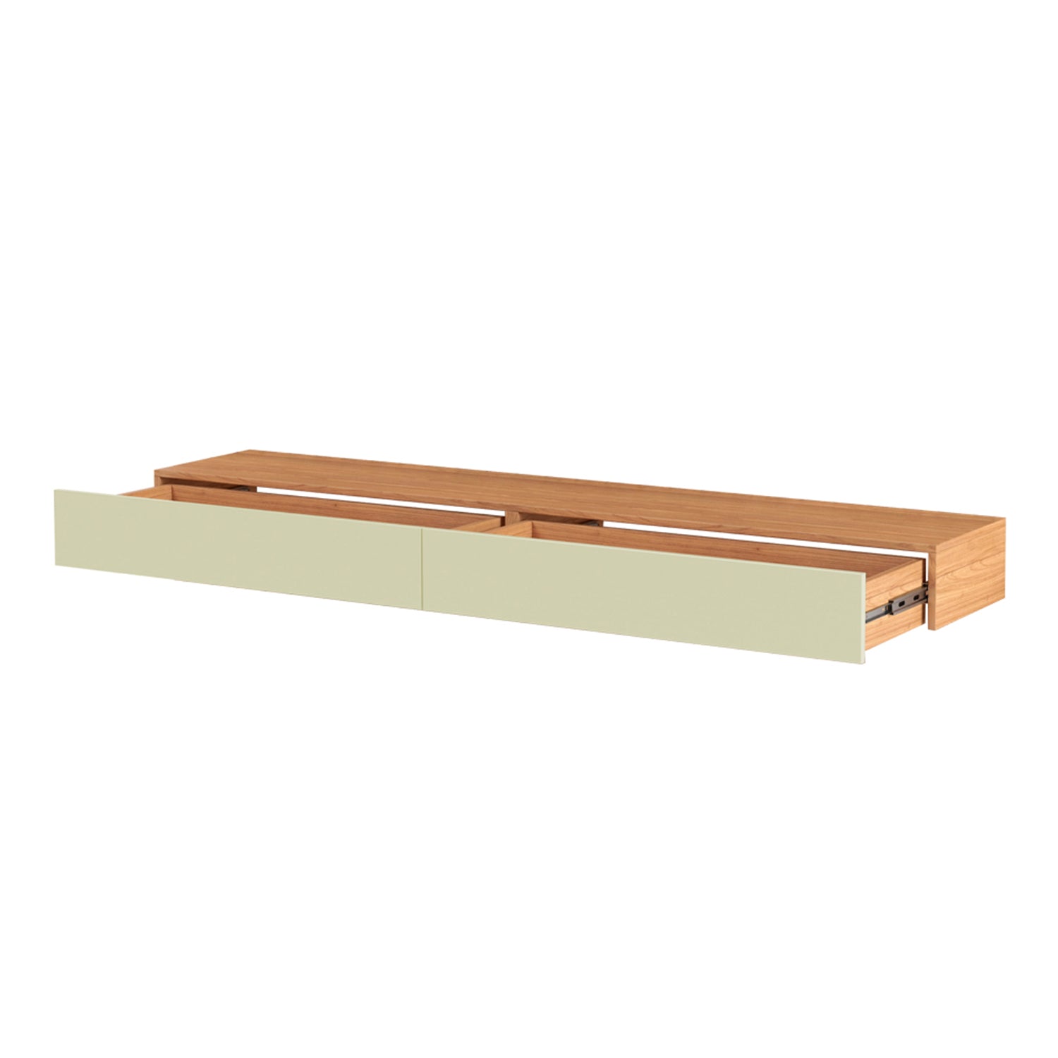 Mueble Tv Flotante Tito 180Cm Natural, Off White