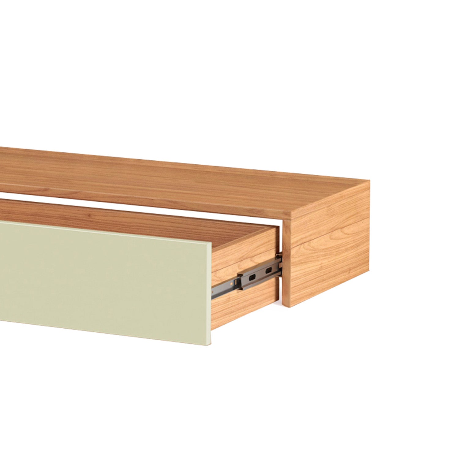 Mueble Tv Flotante Tito 180Cm Natural, Off White