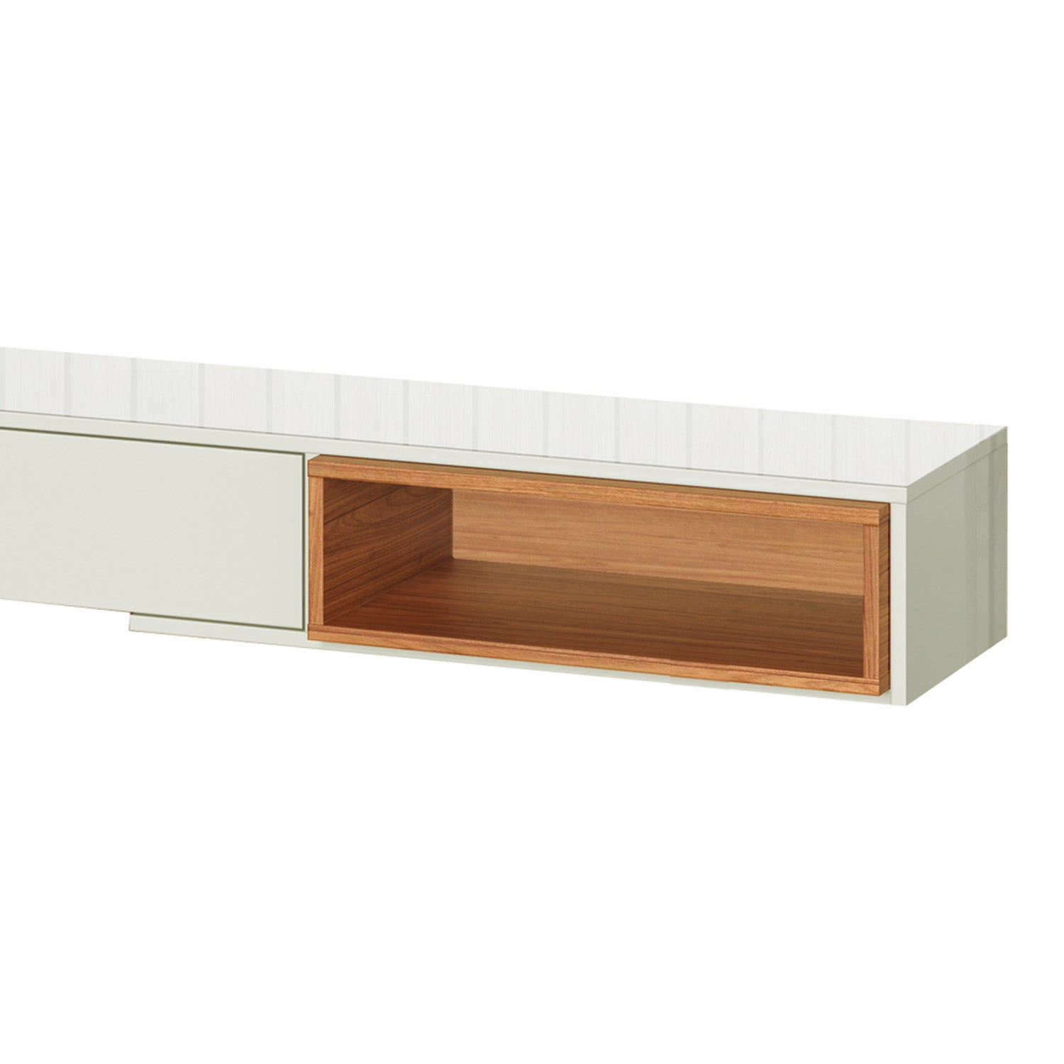 Mueble Tv Flotante Icaro 175Cm Natural, Off White