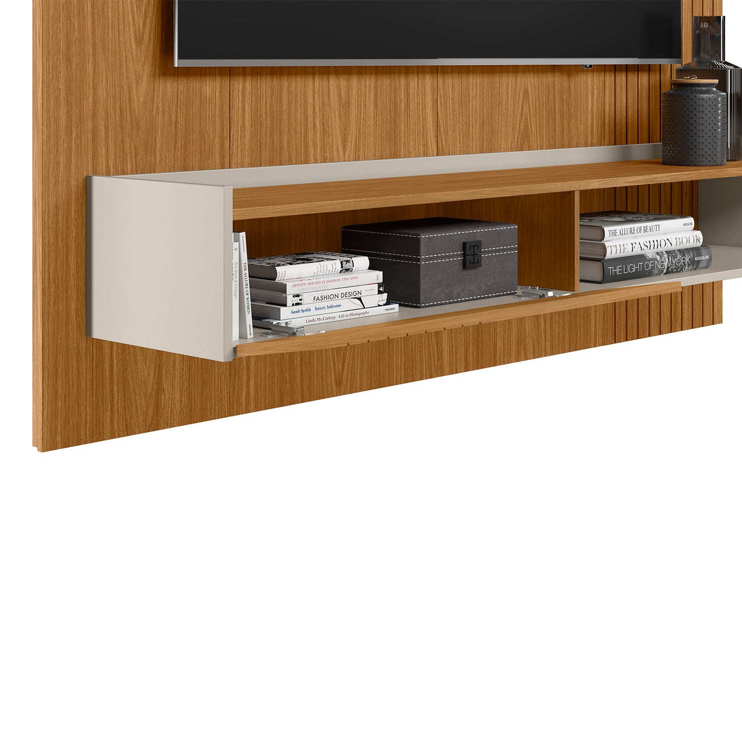 Panel De Tv Vera Natural, Off White 160X160