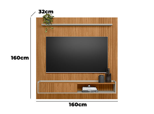Panel De Tv Vera Natural, Off White 160X160