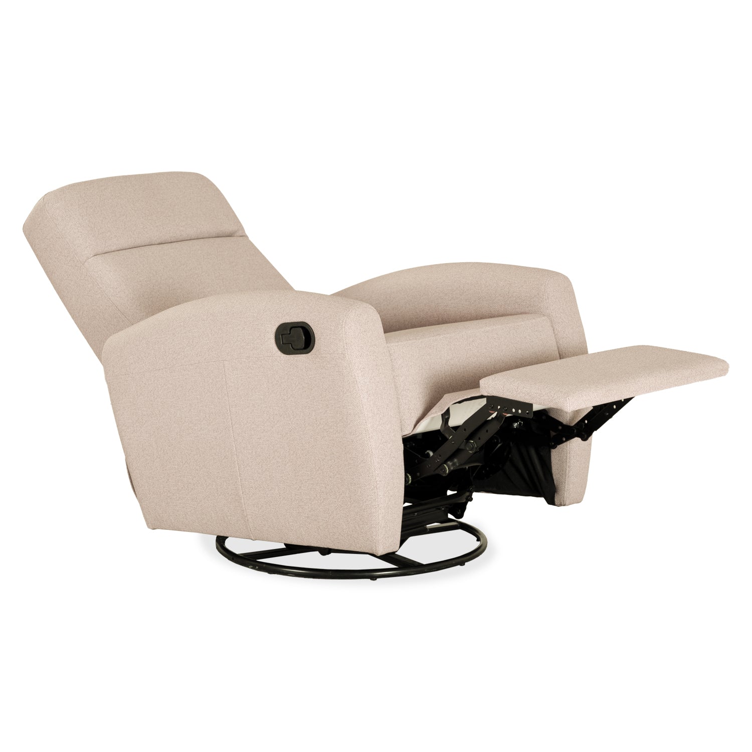 Sillón Reclinable Alaska Eurolino Bali Beige Mecedora Giratoria