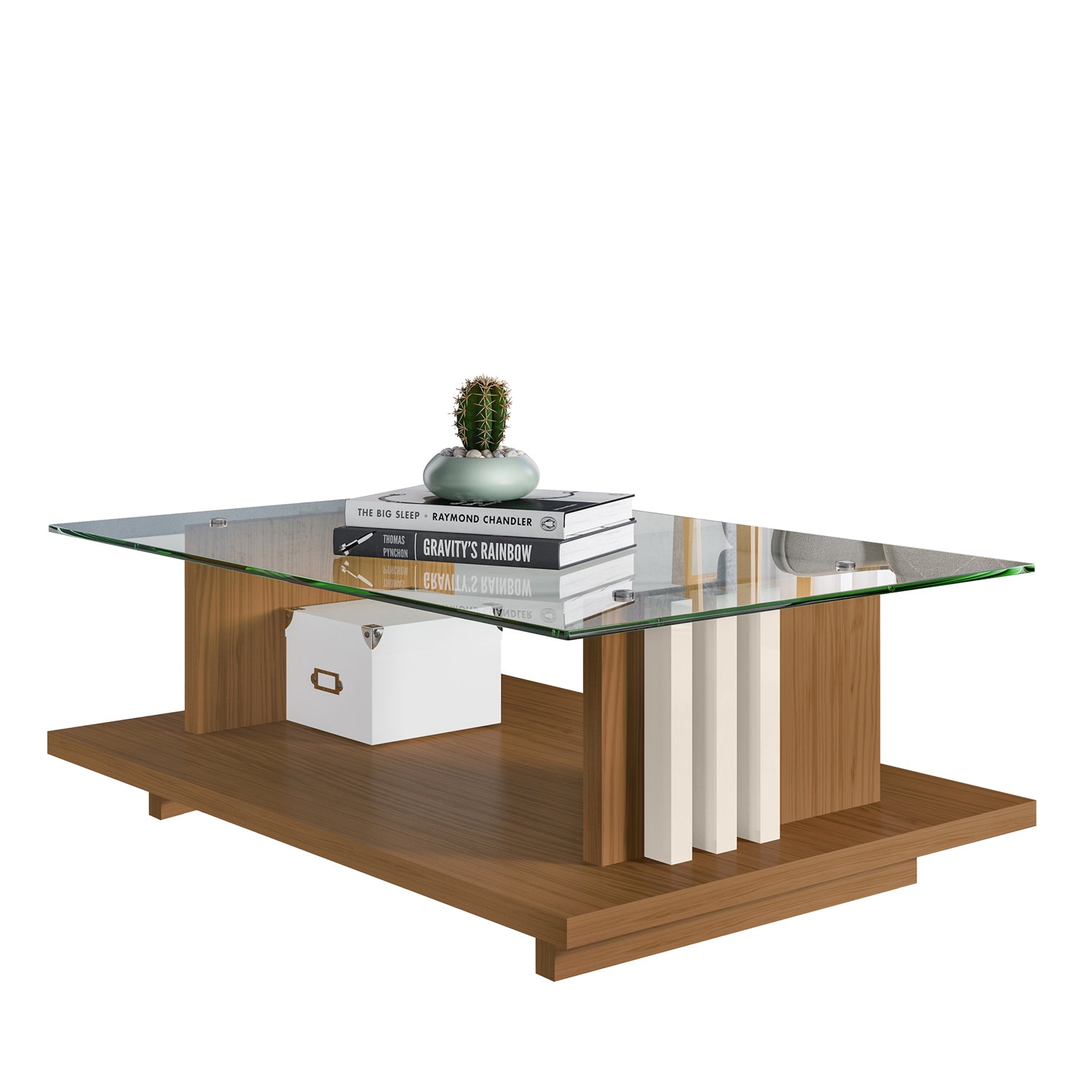 Mesa Centro Luka 90X60 Natural, Off White