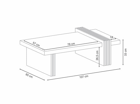 Mesa De Centro Vero Off White