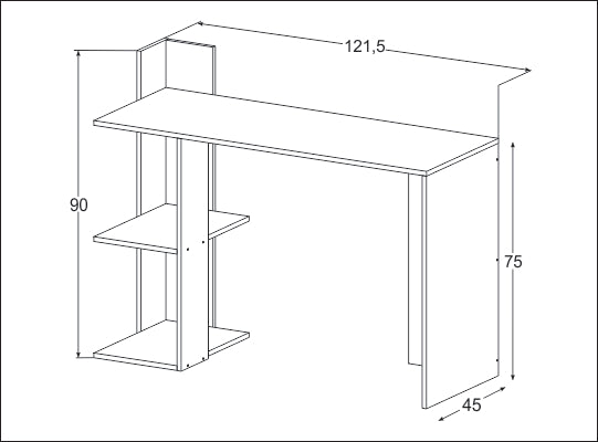 Escritorio Artur Natural, Blanco