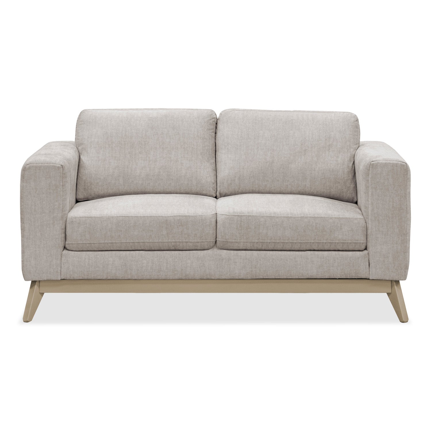 Sofá 3 Puestos Line Velvet Azafran Crudo, Champana 180 Cm