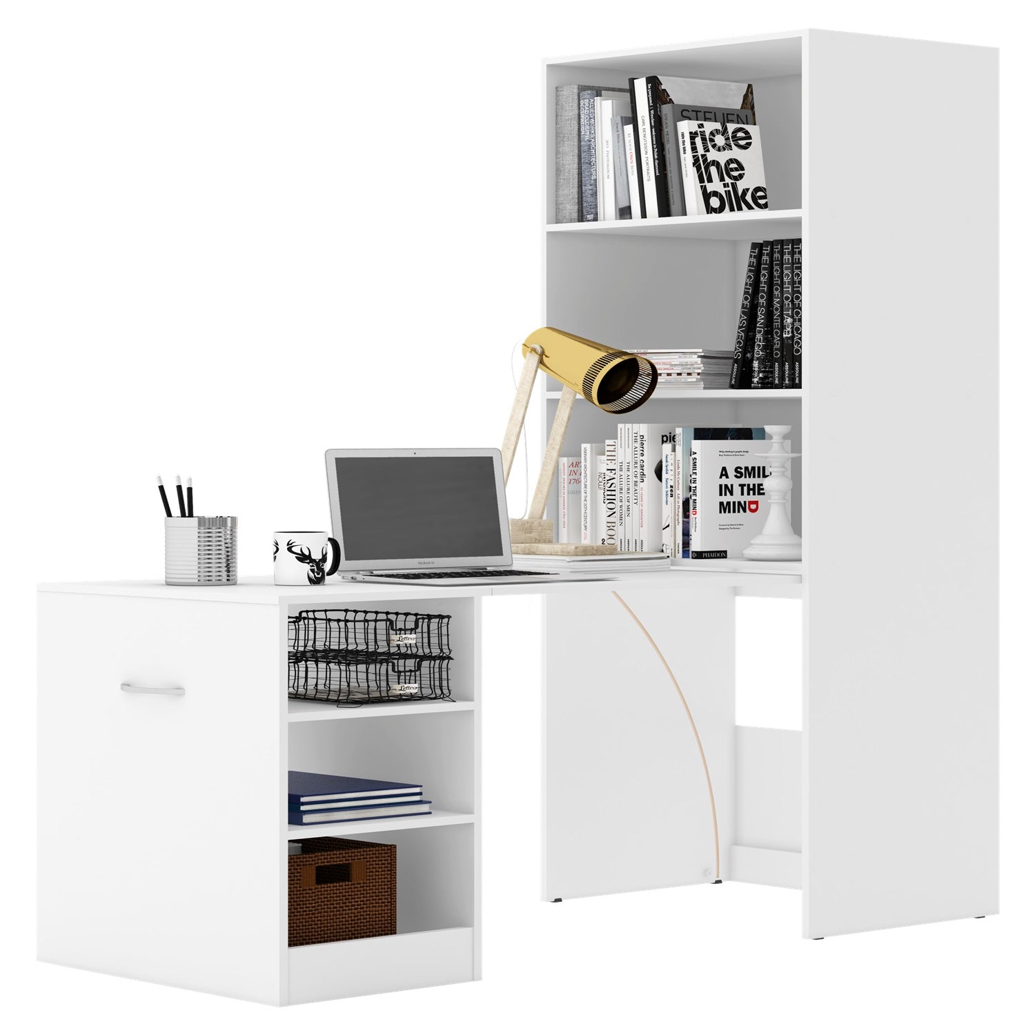 Escritorio Amelia Blanco Funcional