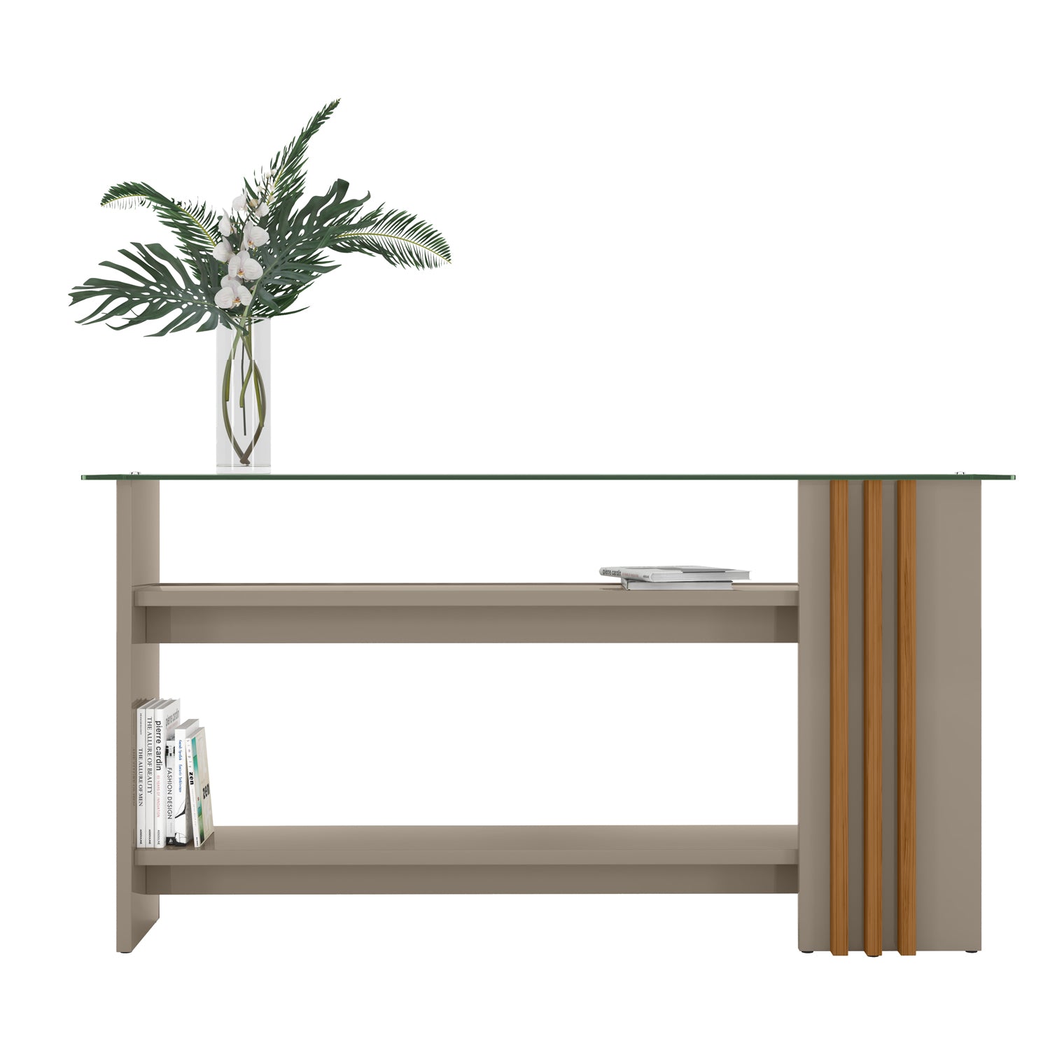 Consola Luka  Taupe, Natural