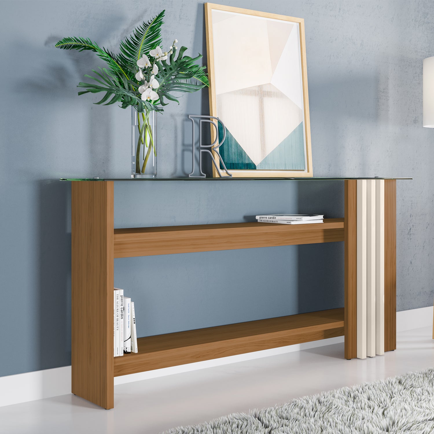 Consola Luka Natural, Off White