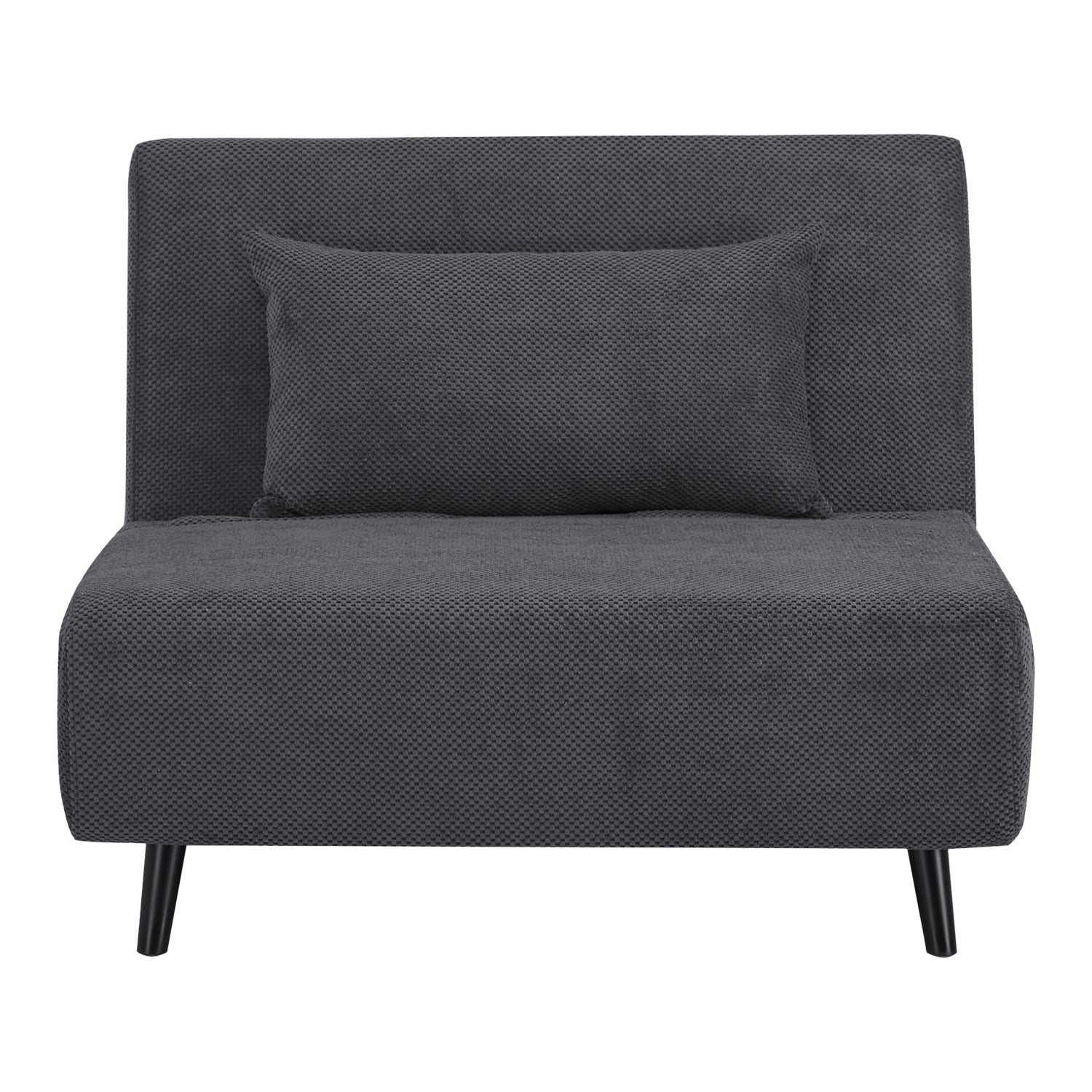 Sofá Cama Twin Logan Microfibra Gris Oscuro