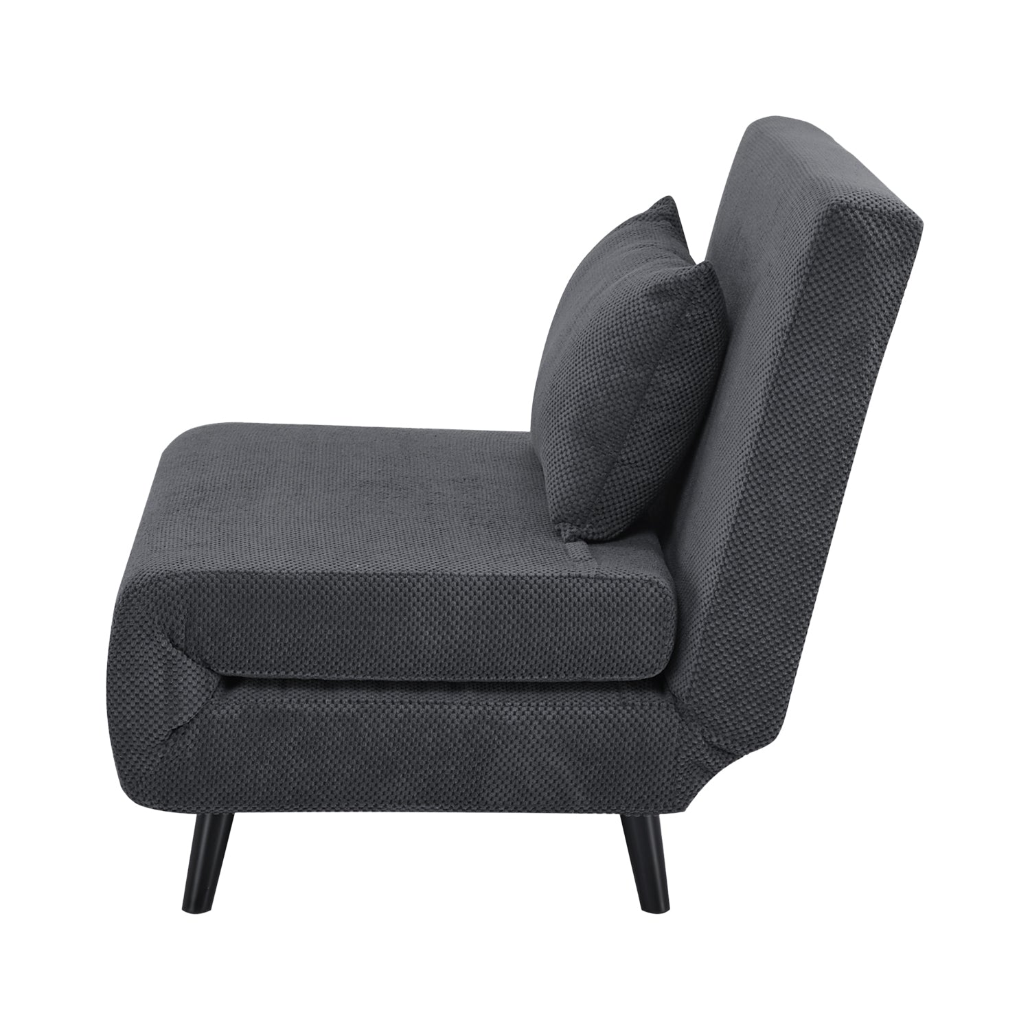 Sofá Cama Twin Logan Microfibra Gris Oscuro