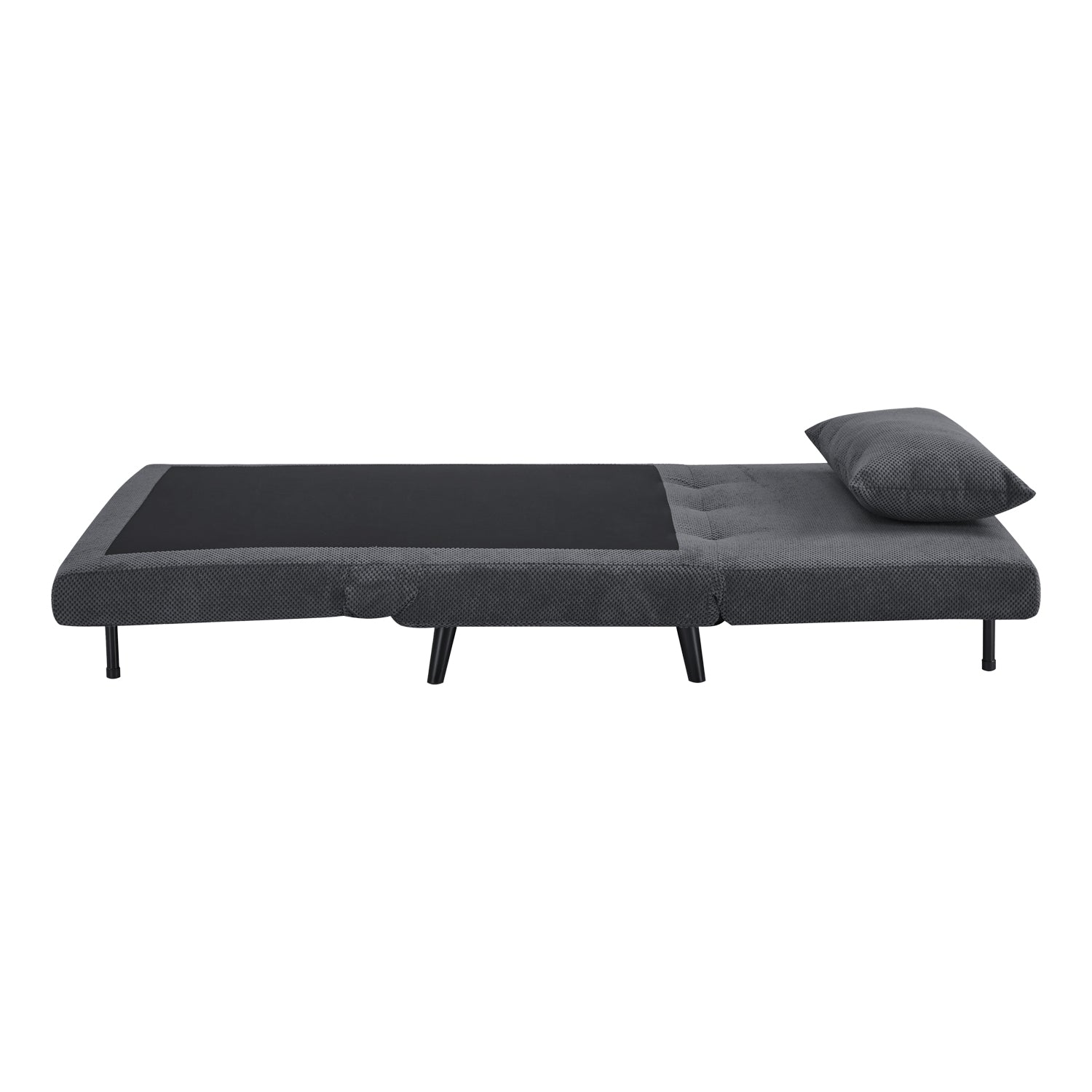 Sofá Cama Twin Logan Microfibra Gris Oscuro