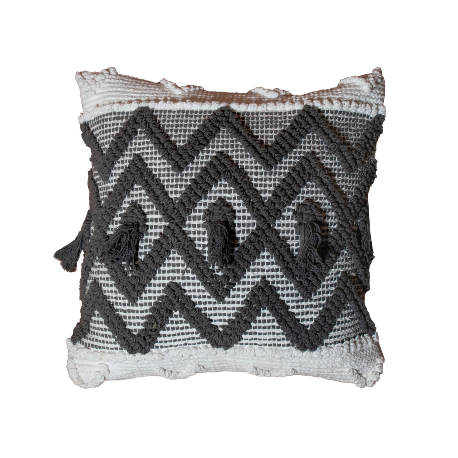 Cojín Elite 45X45 Priyanka Blanco, Gris 192