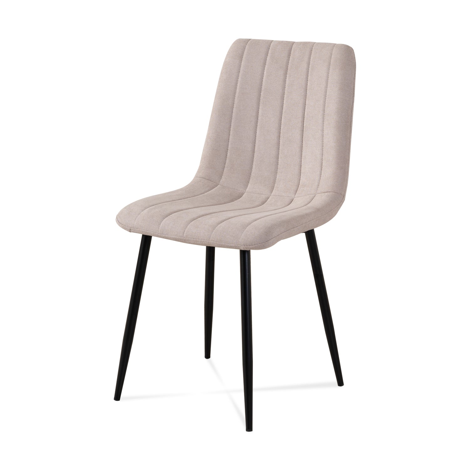 Comedor 4 Puestos Hodson Microfibra Beige, Negro