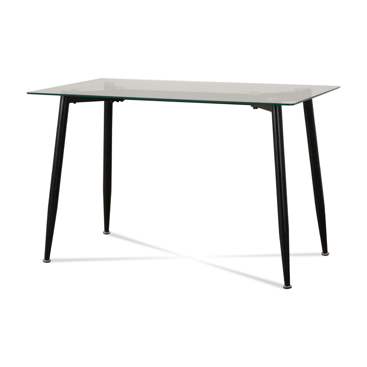 Comedor 4 Puestos Hodson Microfibra Beige, Negro