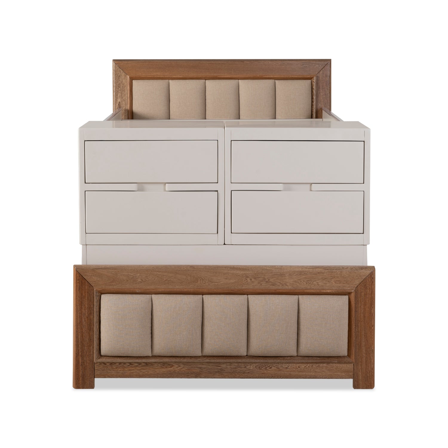Cuna Para Bebé Marbella Eurolino Marfil, Natural y Off White