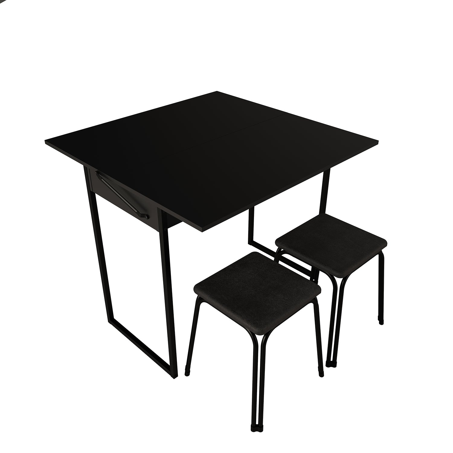 Escritorio 92X76X44 Canes Negro Plegable