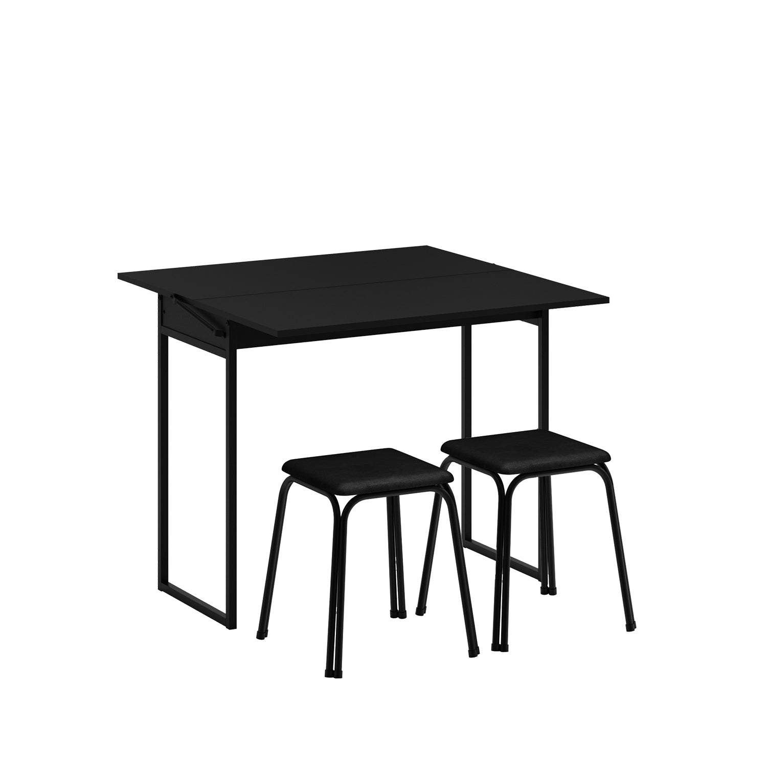 Escritorio 92X76X44 Canes Negro Plegable