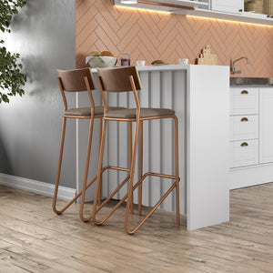 Mesa Barra Auxiliar Indy 120X100X36 Blanco