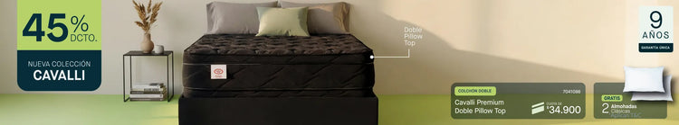 Colchón doble cavali premium pilow top