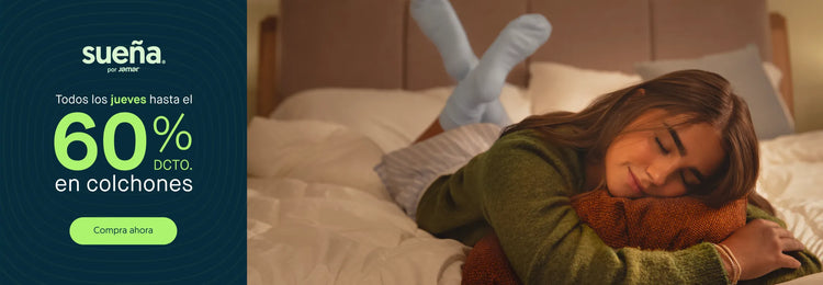 Todos los jueves hasta el 60% de DTO en colchones