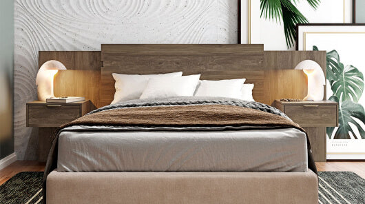 Cumplir divorcio Buscar Cabeceros: complementa tu cama de madera