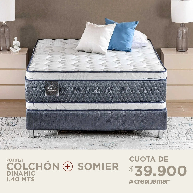 Colchón + Somier Dinamic cuotas de $39.900