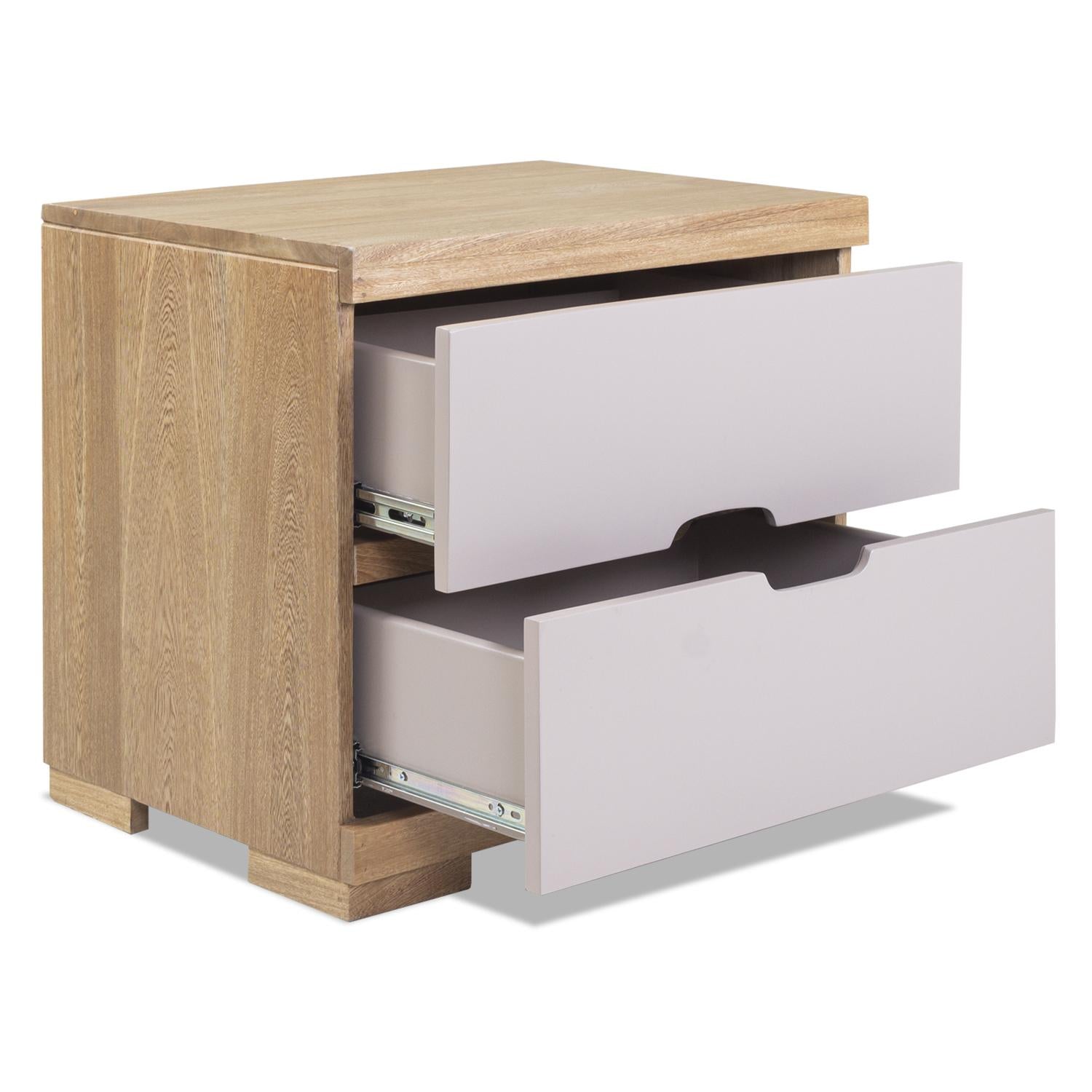 Mesa de Noche Noruega Natural, Taupe Grande