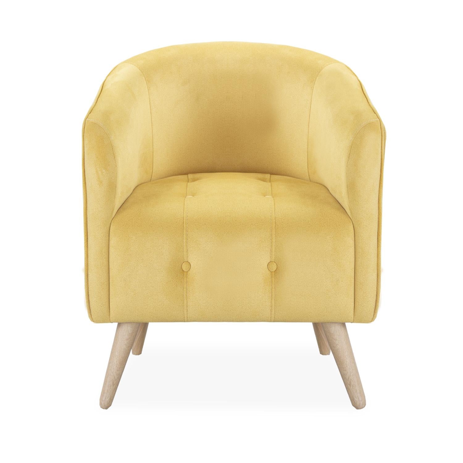 Poltrona Celeste Velvet Ginger, Natural