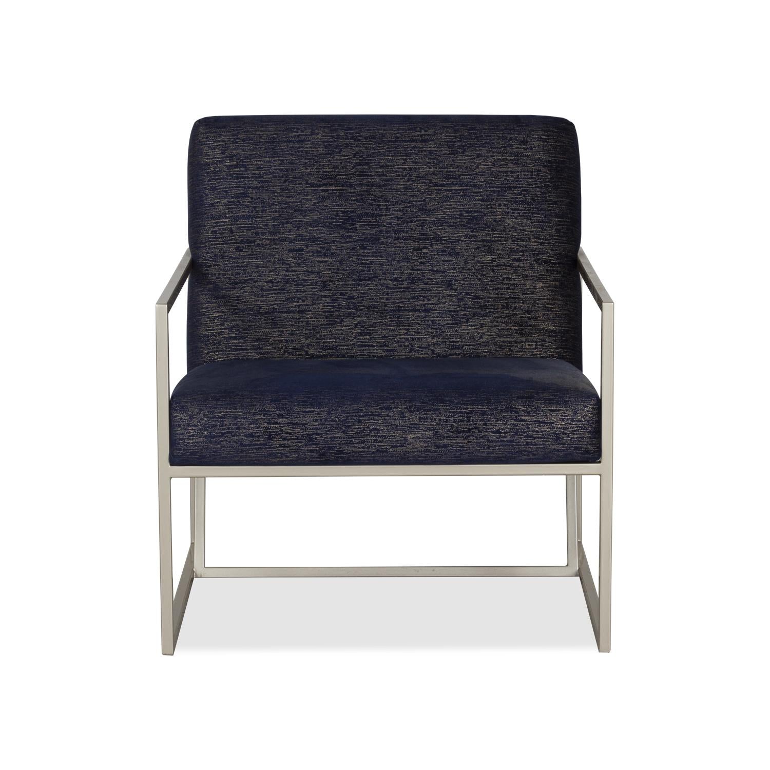 Poltrona Robi velvet Azul, Champaña