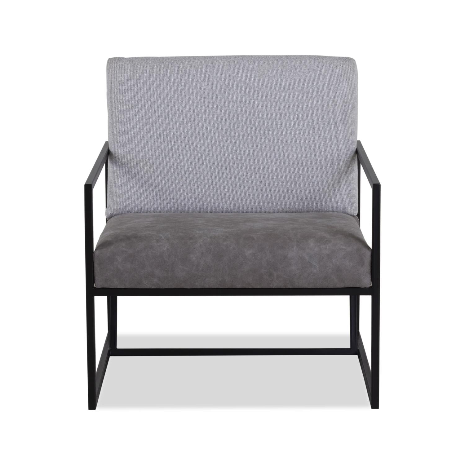 Poltrona Robi Lino Bali Home Taupe y Negro