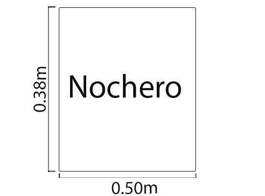 Mesa de Noche Polonia Natural, Taupe Pequeño