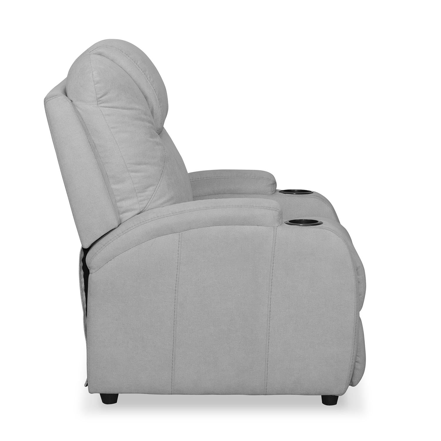 Sillón Reclinable Matti Microfibra Gris