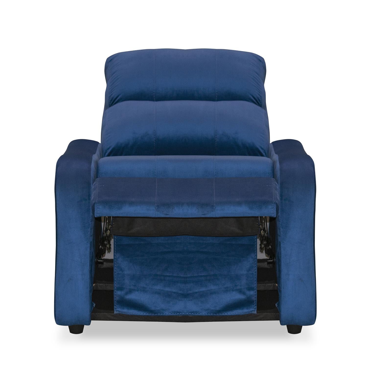 Sillón Reclinable Daytona Velvet Azul