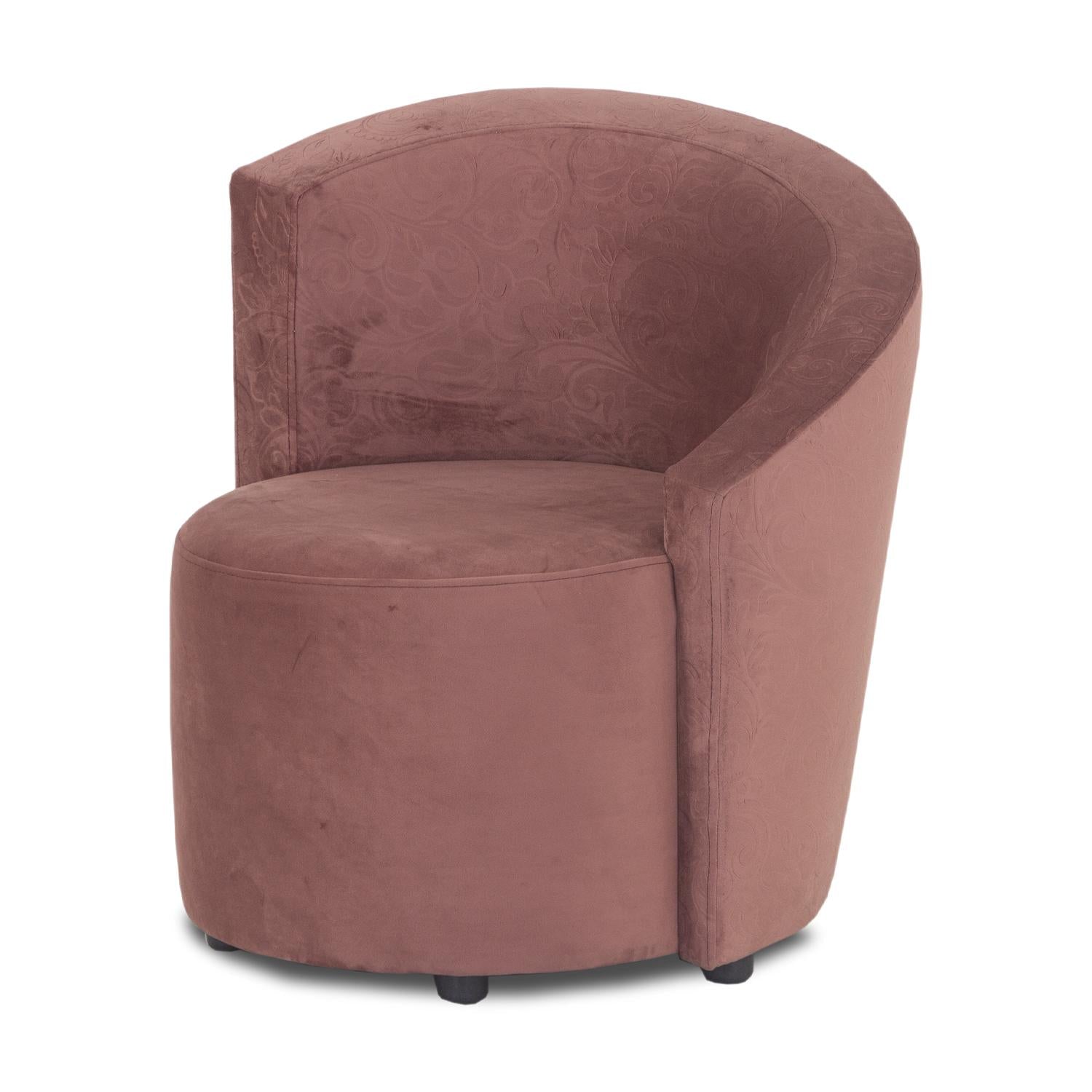 Poltrona Bell Velvet Garden Rosa