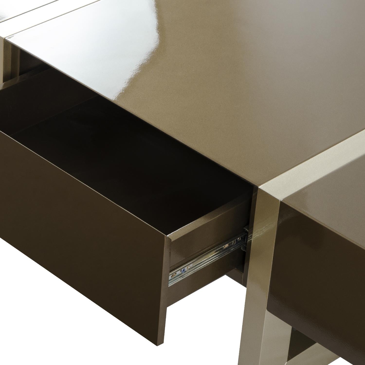 Mesa De Centro Munich Bronce, Champaña