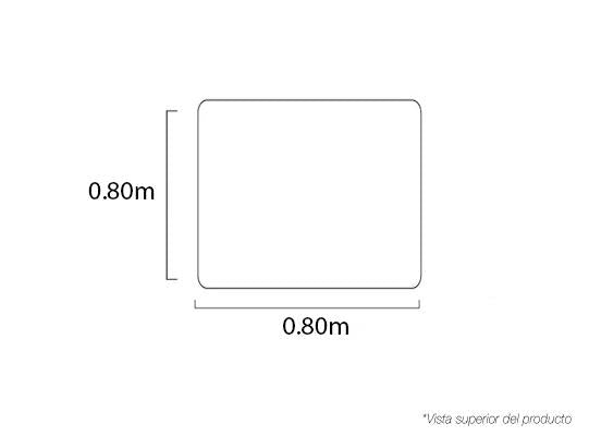 Mesa De Centro 80X80 Oklam Marmol, Champaña