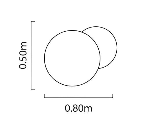 Set X 2 Mesa De Centro Avanni Marmol Blanco, Champaña